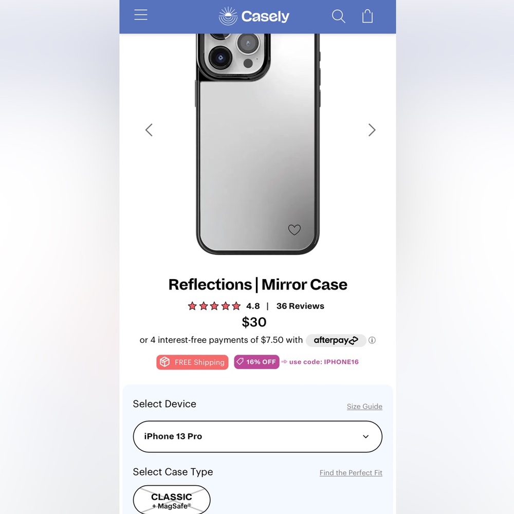 iPhone 13 Pro Mirror Case
